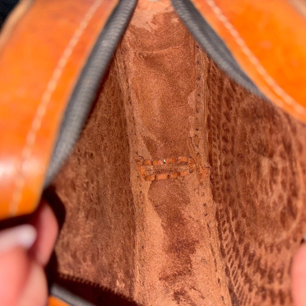 Handmade Cozumel Round Crossbody Leather bag - Picture 3 of 3